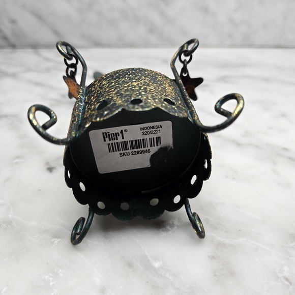 Pier One Decorative Bird and Star Tea Light Candle Holder Adorable Decor Whimsy - Picture 6 of 7